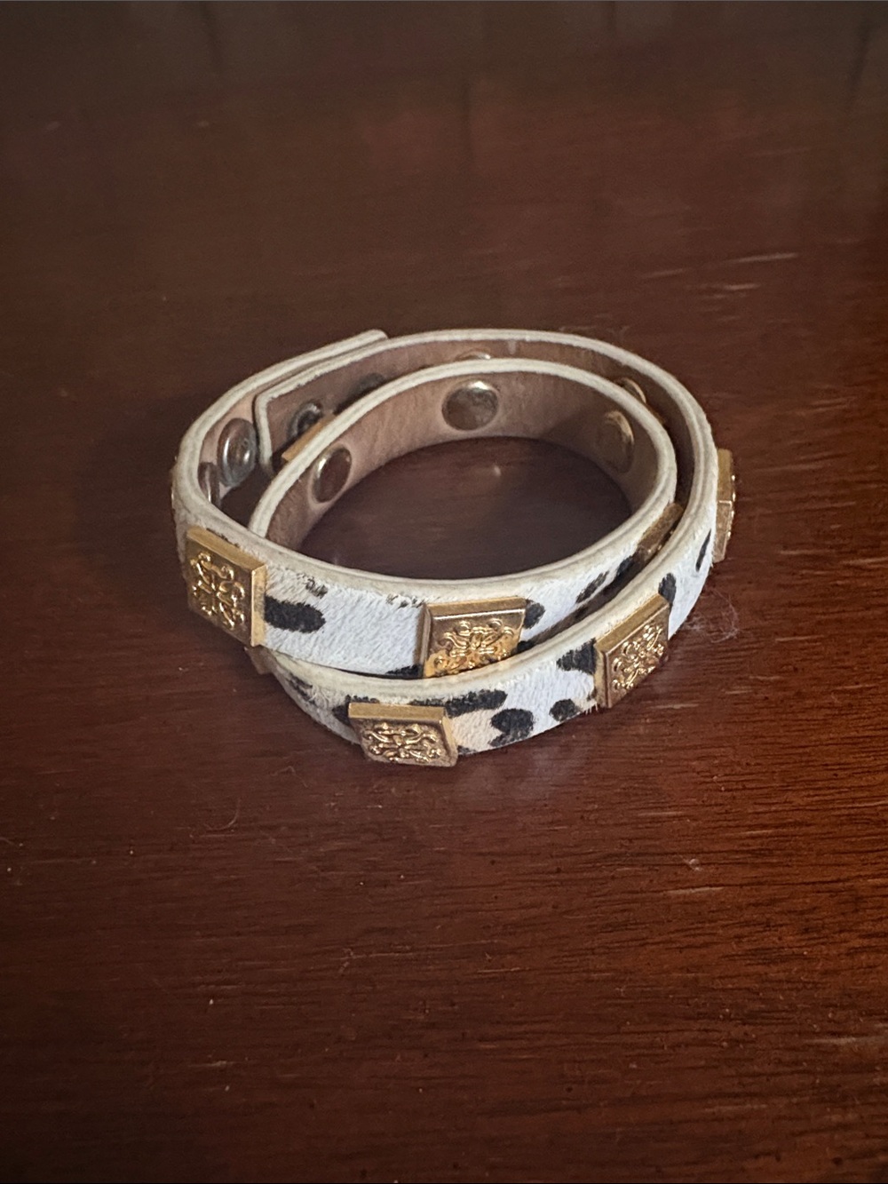 Rustic Cuff calfskin wrap bracelet